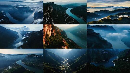 森林航拍大自然树林山脉生态绿洲环保氧吧高清在线视频素材下载