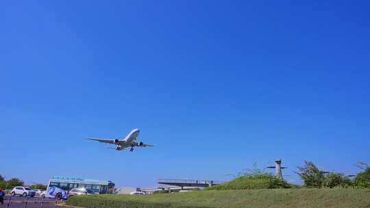 中华航空 飞机 航班 飞机降落 厦门 机场