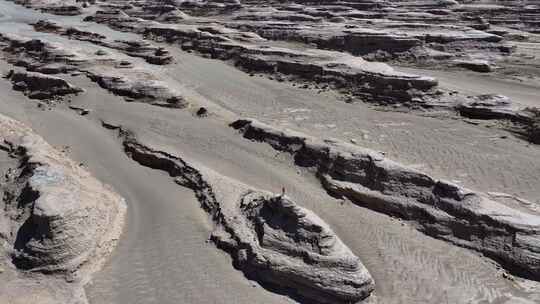 青海海西茫崖火星公路航拍4k视频