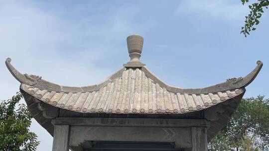 中国风建筑顶部视频素材模板下载