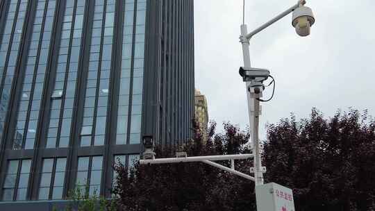 城市监控红绿灯交通实拍视频素材模板下载