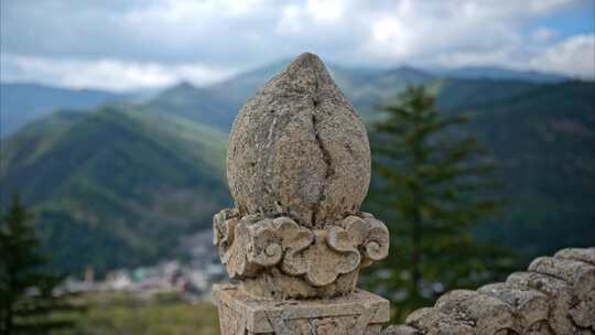 山西五台山佑国寺南山寺实拍