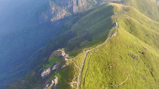 江西萍乡武功山自然风景区初秋风光