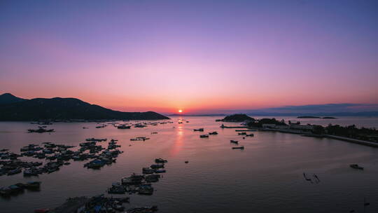 【上川岛】三洲码头海边日落晚霞