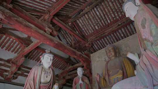 山西晋城古青莲寺博物馆，上寺古佛造像