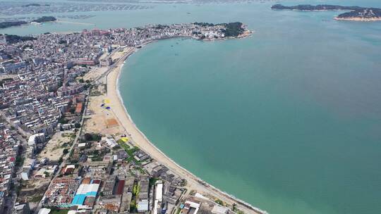 漳州东山岛南门湾福建海边城市小镇风景航拍