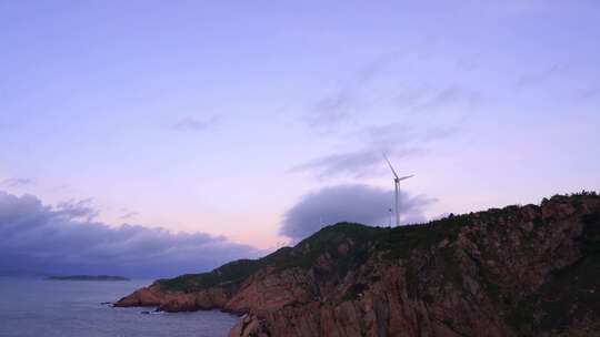 福建霞浦海边的风车