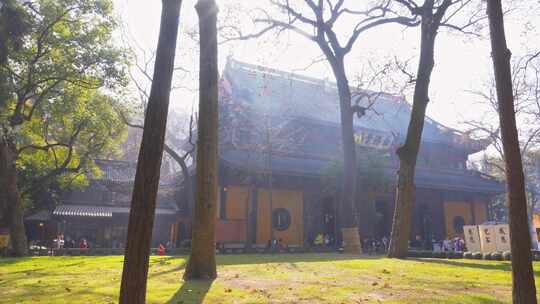 杭州灵隐寺寺庙建筑风景