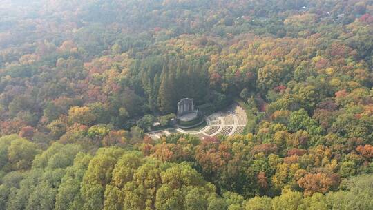 南京钟山景区景点紫金山视频素材模板下载