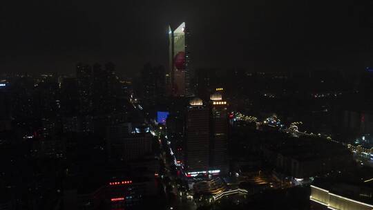 航拍福州，福州夜景