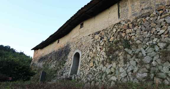 福建三明市大田县枇杷堡土楼特写