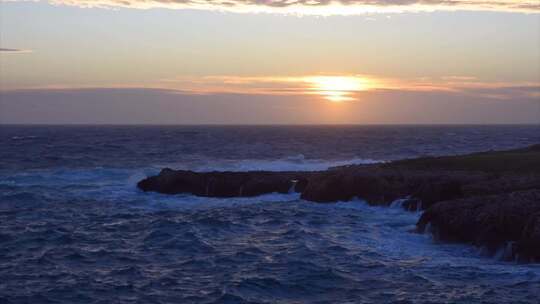 浅海黎明景观