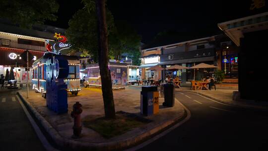 街头逛街路边摊市井集市街景夜市夜店