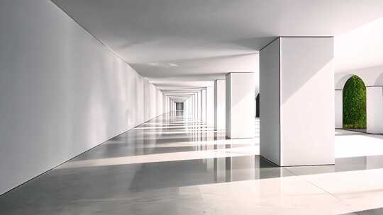 现代建筑空间设计 纯净极简建筑设计室内装