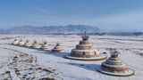 贺兰山雪景 贺兰山西麓雪景2高清在线视频素材下载