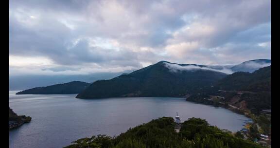 4K泸沽湖轨迹延时