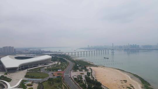 湛江城市风光航拍视频素材模板下载