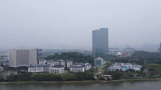 广州生物岛航拍