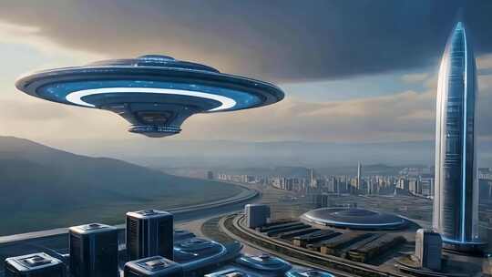 科技城市UFO飞碟