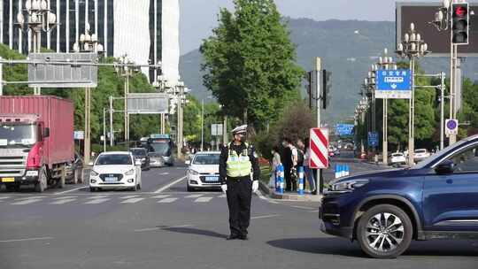 指挥交通、道路安全