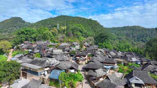 云南景迈山翁基古村寨