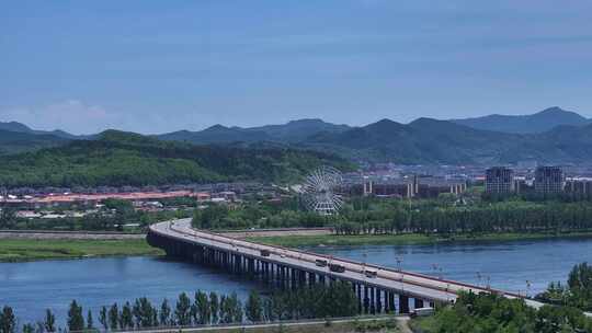 辽宁本溪桓仁县五女山城市风光合集