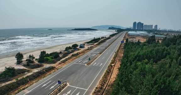 沿海公路海边公路海景公路双月湾0652