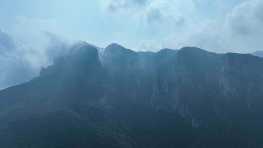 山峰航拍庐山风景区山脉山丘山岭山陵