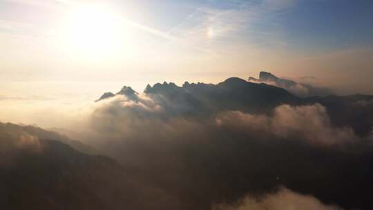 南太行伏牛山雪景雾凇云海自然风光