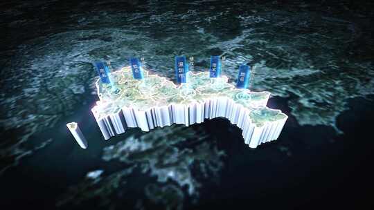 俯冲深圳市三维地图