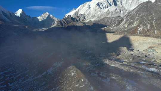 喜马拉雅山、雪山、阿尔卑斯山、雾