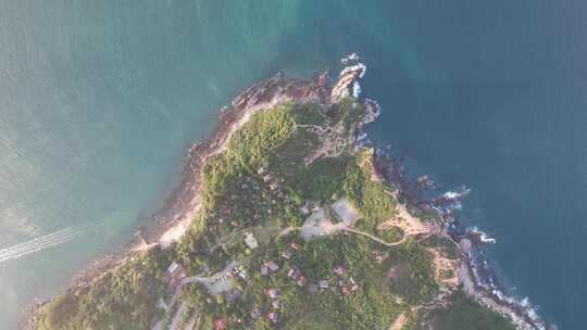 4K航拍深圳大鹏海岸线碧海蓝天