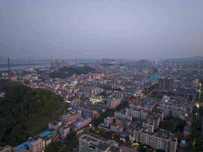 佛山高明荷城街道夜景延时