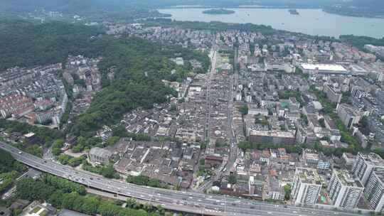 浙江杭州城市建设航拍