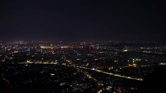 泉州大景南台岩看泉州市区夜景视频素材模板下载