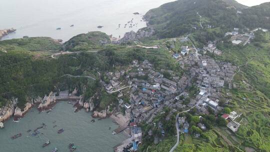 航拍福建宁德四礵列岛海岛风光