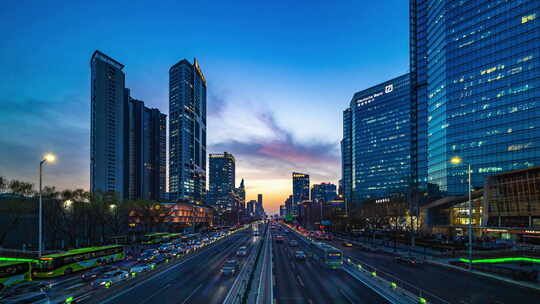 北京大望路 华贸中心夜景