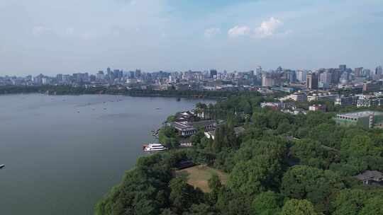 航拍杭州西湖风景区