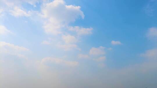 蓝天白云云朵飘飘延时风景视频素材