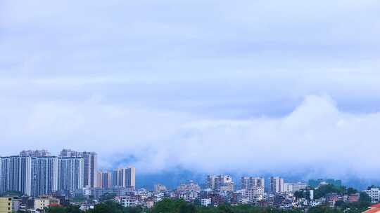 暴雨前的连州市