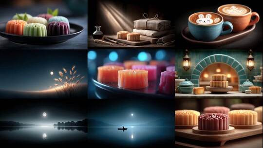 中秋月饼佳节团圆大合集(前140S为快速预览)