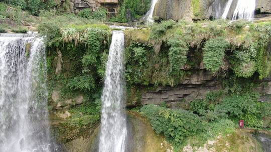 航拍湖南芙蓉镇4A景区