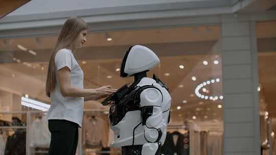 机器人、青少年、未来主义、科技