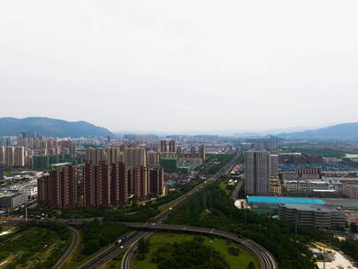 台州黄岩北城区城市延时空镜