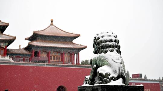 【4K合集】北京故宫雪景4K实景视频素材模板下载