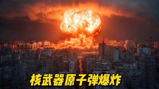 核武器原子弹氢弹核爆炸蘑菇云