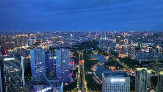 佛山千灯湖高空大景航拍