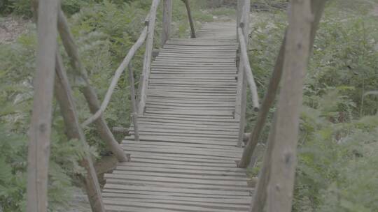 旧时农村的木桥log