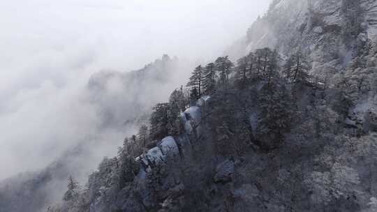 南太行伏牛山雪景雾凇云海自然风光