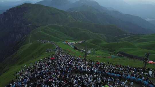 宣传片航拍4K素材 江西萍乡武功山 大自然风